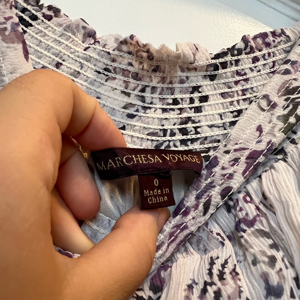 Marchesa Purple Dress size 0 - Picture 3 of 3